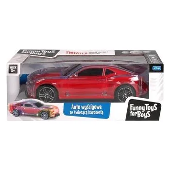 Auto wyścigowe ze świecącą karoserią T&B