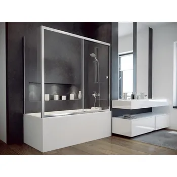 BESCO DUO SLIDE II, pevná stěna, 70 × 150 cm, chrom, čiré sklo BCDUSL70CC