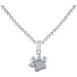 Stříbrný přívěsek tlapka s řetízkem 45 + 10 cm JJJSVX00004