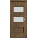 DOORSY Interiérové dřevěné dveře DOORSY BERGAMO 2 kartáčovaný