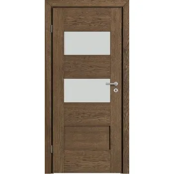 Interiérové dveře DOORSY BERGAMO 2 kartáčovaný 80/197/4,2 L bílá