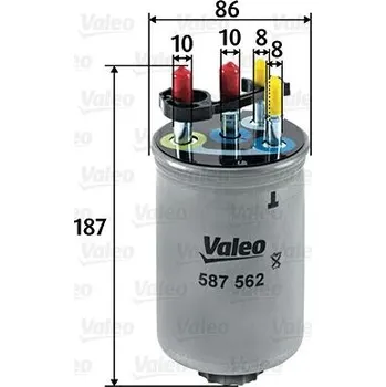 Filtr do auta Palivový filtr VALEO 587562