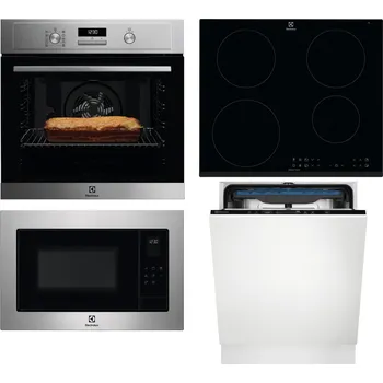 Set domácích spotřebičů Electrolux EOF4P74X + LIR60433 + EMS4253TEX + EES48200L