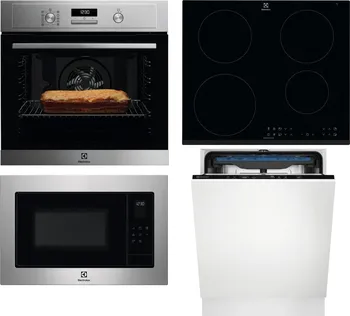 Set domácích spotřebičů Electrolux EOF4P74X + LIR60433 + EMS4253TEX + EES48200L