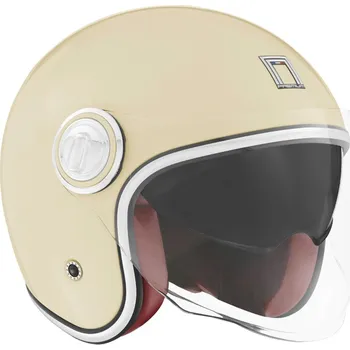 Helma na motorku Přilba HERITAGE, NOX PREMIUM (krémová bílá) 2026 (Velikost: XS)
