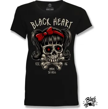Dámské Triko BLACK HEART SANDY Barva: Černá, Velikost: S