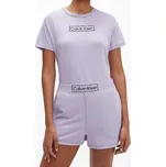 Dámský kraťasový set - QS6804E 10B- fialová - Calvin Klein L fialová