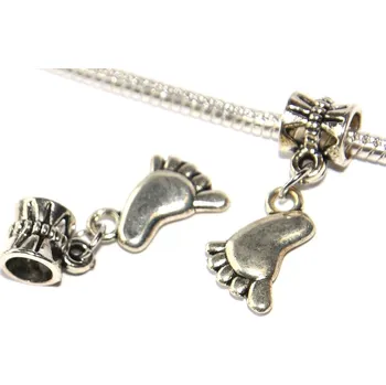 Přívěsek Korálek Fashion Jewerly - Přívěsek Šlápota, Stopa, Chodidlo, Pohyb, Zábava, Foot 3231