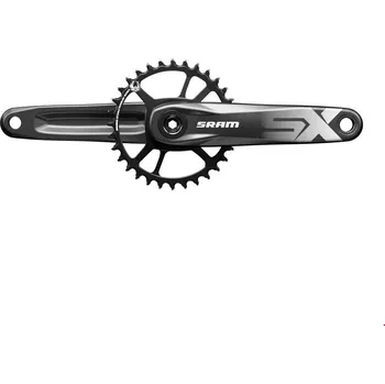 Klika na kolo Kliky SRAM SX Eagle DUB 12s 170 s Direct Mount převodníkem 32z X-SYNC 2 ocelový převodník (Kliky Sram SX Eagle DUB 170mm 11/12-f., bezDUB-lois,hliník,crn,32 Z.X-Sync2,DM)