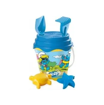 Hračka na písek Mondo Sada kyblík + konvička Šmoulové
