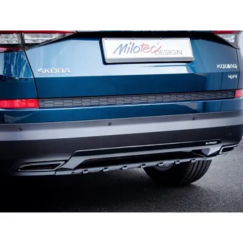 Koncovka výfuku Dummy - koncovky výfuku Škoda Kodiaq 2016- černý lesklý | Milotec