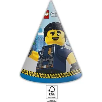 Hračka pro nejmenší Procos Eko papírové čepičky - Lego city, 6 ks