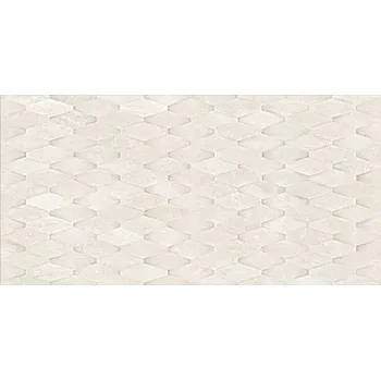 Dlažba Thermae Struttura Mesh Milk - obkládačka rektifikovaná 60x120 bílá TRM85RT