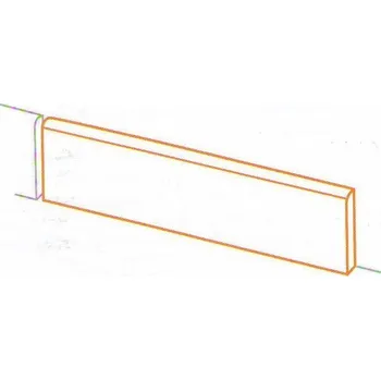 Dlažba Extra Battiscopa Pulpis Beige Levigato - dlaždice sokl 7x60 krémová lesk EXTB40L