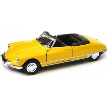 autíčko Welly Citroen DS 19 Cabriolet 1:36 žlutý