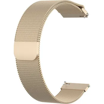 Ostatní příslušenství k chytrým hodinkám eses Milánský tah rychloupínací pro Garmin - Písková zlatá, 18 mm