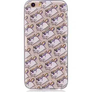 Pouzdro na mobilní telefon Ochranný kryt z měkkého plastu pro Apple iPhone 6S / 6 - kočičí jednorožci