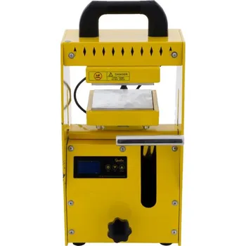 Dílenský lis Qnubu Rosin Press Lis PRO HYDRAULIC 6 tun, vyhřívaná lisovací plocha 12x12 cm (Qnubu Rosin Press Lis PRO HYDRAULIC 6 ton je hydraulický lis, jež využívá technologii ohřevu pro až o 80% dokonalejší extrakci.)