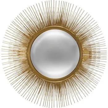 Zrcadlo Atmosphera Kulaté dekorativní zrcadlo SUN, Ø 58 cm, zlaté