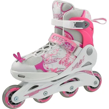Kolečkové brusle Kolečkové brusle ROCES COMPY 6.0 Girl, bílo - růžové M