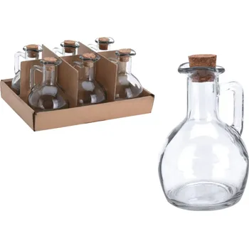 Nádoba na olej a ocet Láhev s ouškem a korkem na olej/ocet 150ml, sklo