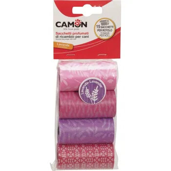 sáček na exkrement CAMON SÁČKY NA BOBKY S VŮNÍ LEVANDULE 4x15 ks