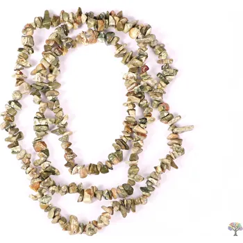 Náhrdelník Magieprirody.cz Náhrdelník sekaný dlouhý - Ryolit - tromlovaný #44 - z přírodních kamenů