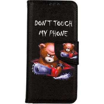 Pouzdro na mobilní telefon Pouzdro Xiaomi Redmi Note 11 knížkové Don´t Touch méďa (kryt neboli obal na Xiaomi Redmi Note 11)