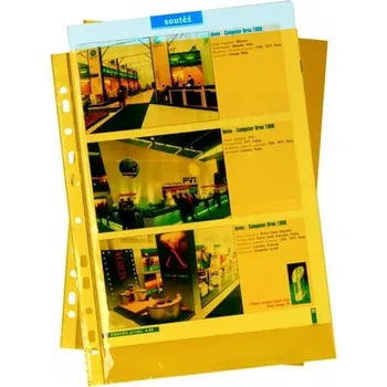 Obal euro A4 U, 50 micronů, žlutý