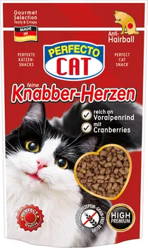 Pamlsek pro kočku Perfecto Cat Feine Knabber Snack s alpským šťavnatým hovězím 50 g