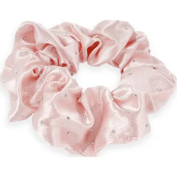 Saténová gumička s kamínky Barva: růžová