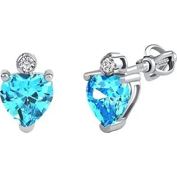 Náušnice Zlaté náušnice srdce Aris s Brilliance Zirconia PRGPHE0001EGW