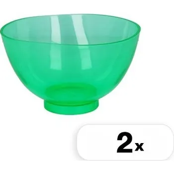 Miska na alginát a sádru zelená, 11,5 cm, 2 ks