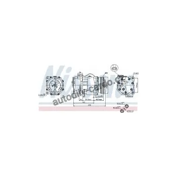 Chladič motoru Kompresor klimatizace NISSENS 89165