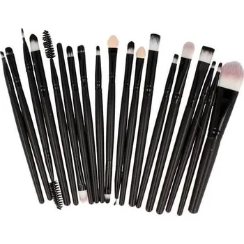 Kosmetický štětec ISO 8544 sada kosmetických štětců černá 20 ks