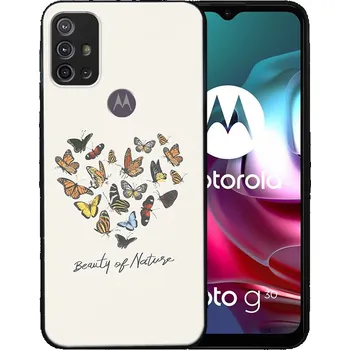 Selfie tyč VSECHNONAMOBIL 41527 MY ART Silikonový obal Motorola Moto G10/G20/G30 BUTTERFLIES (026)