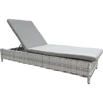 Zahradní lehátko Zahradní lehátko - světle šedé - PAULA II