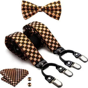 Motýlek Amparo Miranda® Set motýlek, kapesníček a kšandy BD-3049