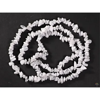 Náhrdelník Magieprirody.cz Náhrdelník sekaný dlouhý - Magnezit - tromlovaný #59 - z přírodních kamenů