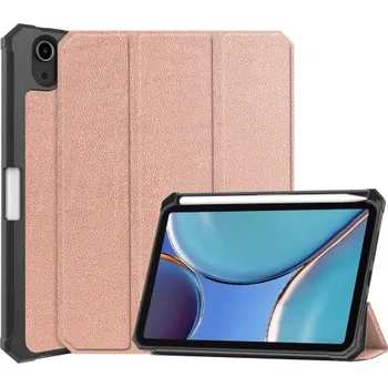 Pouzdro na tablet VSECHNONAMOBIL 34246 LEATHER zaklapovací obal Apple iPad mini 2021 / iPad mini 2024 zlatý