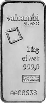 Valcambi Stříbrný investiční slitek 1000 g