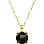 Pierre Lannier Romantický pozlacený náhrdelník s achátem Multiples BJ06A0231 + 2 měsíce na vrácení zboží