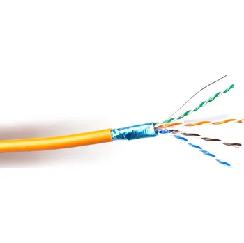 Síťový kabel GETFORT PREMIUM CAT.6 F/UTP LSOH KROUCENÁ DVOJLINKA