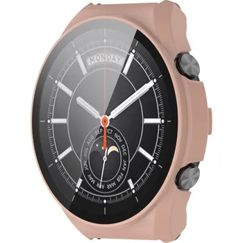 Příslušenství k chytrým hodinkám VSECHNONAMOBIL 39900 Plastový kryt s ochranným sklem pro Xiaomi Watch S1 růžový