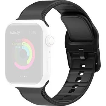 VSECHNONAMOBIL 39981 RUBBER Řemínek Apple Watch 7 (45mm) / 6 / SE / 5 / 4 (44mm) / 3 / 2 / 1 (42mm) černý