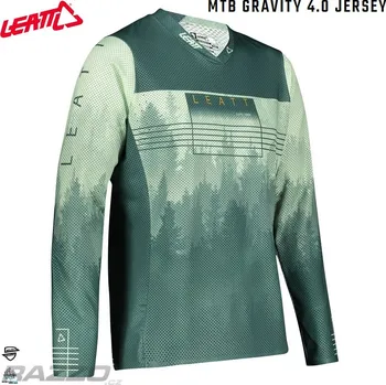 Cyklistické oblečení Dres na kolo Leatt MTB 4.0 Gravity Jersey Ivy 2022 XXL