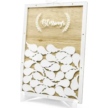 Svatební dekorace PartyDeco Rám s křídly 28 x 40 cm