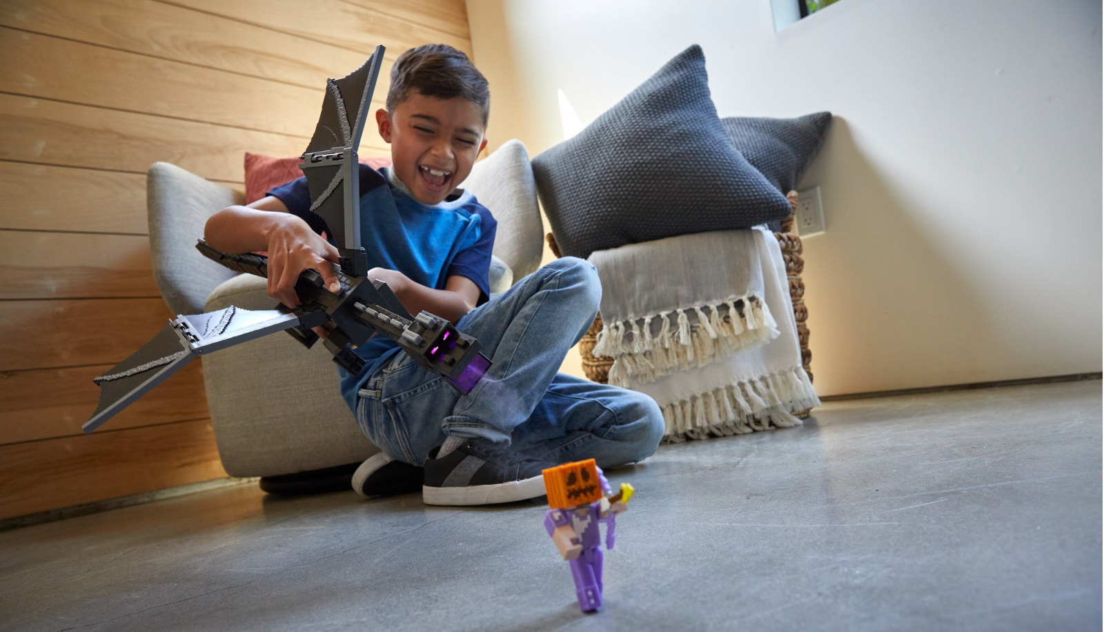 foto Figurka Mattel Minecraft Ultimátní Drak Ender a Steve