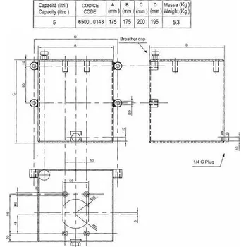 Příslušenství k čerpadlu nádrž pro ruční čerpadla 5l