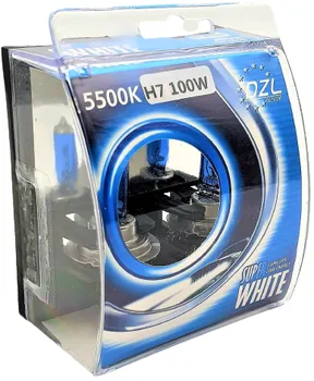 Autožárovka DZL Super white H7 12V 100W 5500 K 2 ks